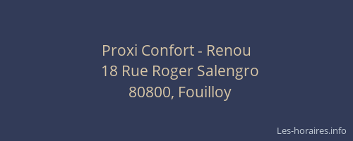 Proxi Confort - Renou