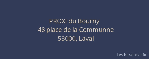 PROXI du Bourny