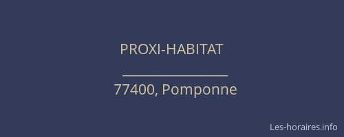 PROXI-HABITAT
