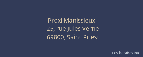 Proxi Manissieux