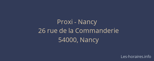 Proxi - Nancy