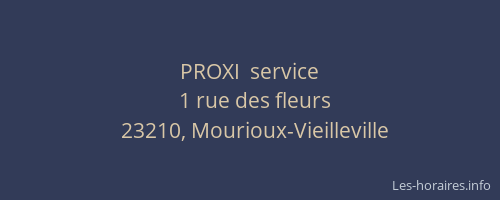 PROXI  service