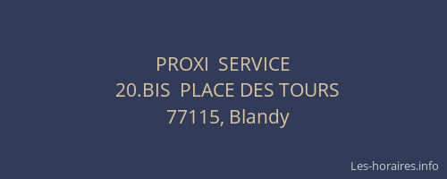 PROXI  SERVICE