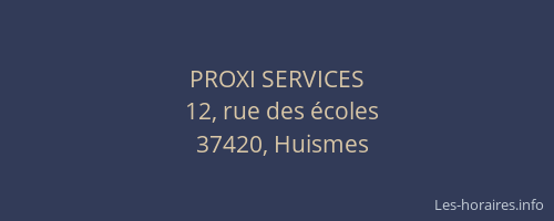 PROXI SERVICES