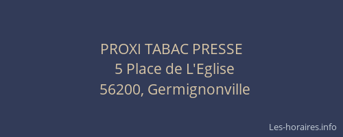 PROXI TABAC PRESSE