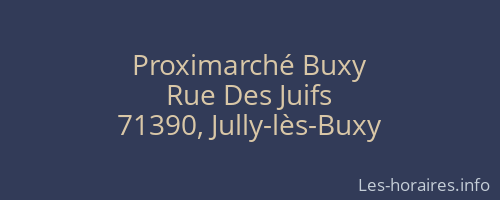 Proximarché Buxy