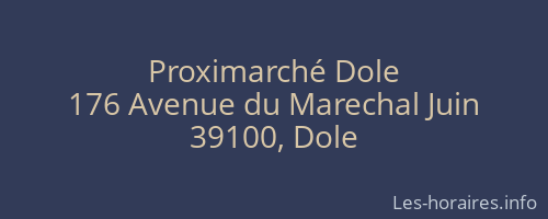 Proximarché Dole