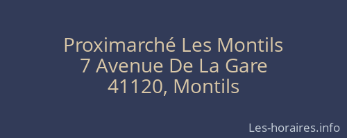 Proximarché Les Montils