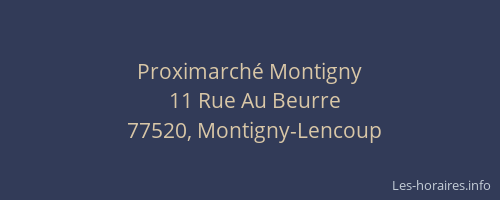 Proximarché Montigny
