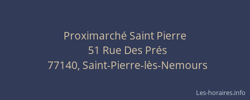 Proximarché Saint Pierre
