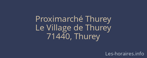 Proximarché Thurey