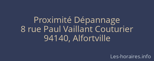 Proximité Dépannage