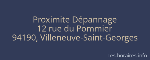 Proximite Dépannage