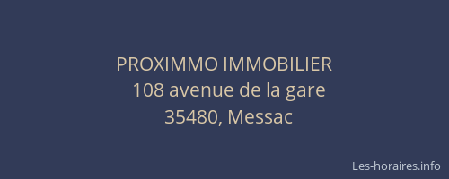 PROXIMMO IMMOBILIER
