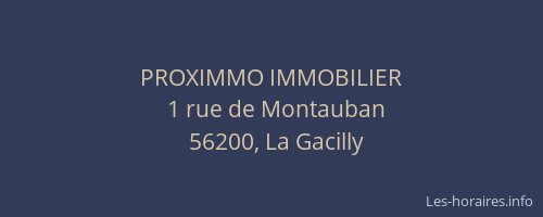 PROXIMMO IMMOBILIER
