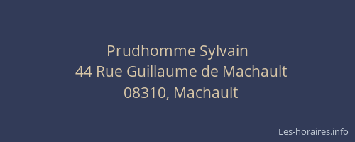 Prudhomme Sylvain