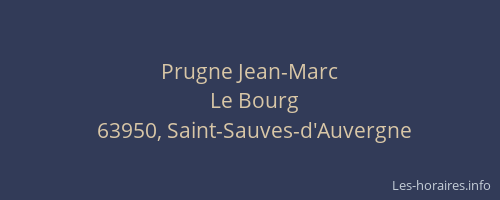 Prugne Jean-Marc