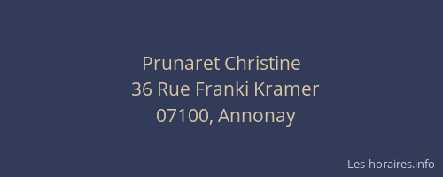 Prunaret Christine