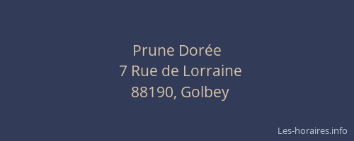 Prune Dor&eacute;e