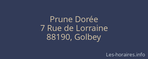 Prune Dorée