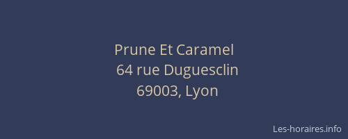 Prune Et Caramel