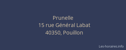 Prunelle