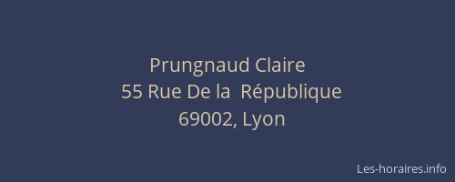 Prungnaud Claire