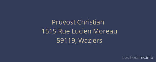 Pruvost Christian