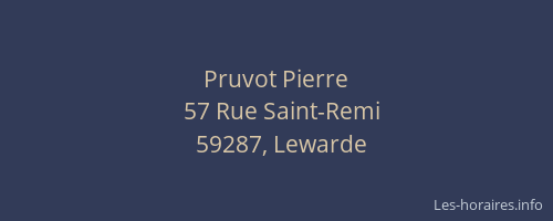 Pruvot Pierre