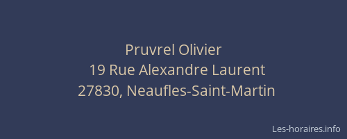 Pruvrel Olivier
