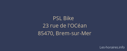 PSL Bike