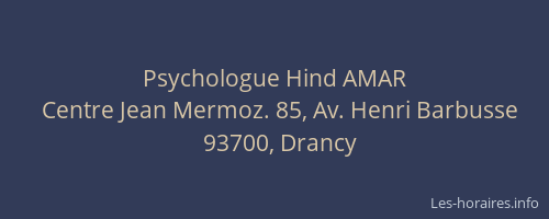 Psychologue Hind AMAR