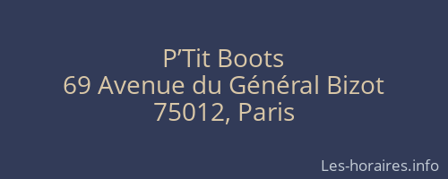 P’Tit Boots