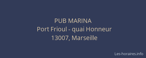 PUB MARINA
