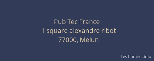 Pub Tec France