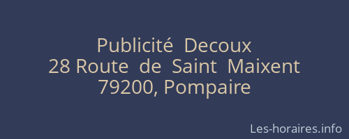 Publicité  Decoux