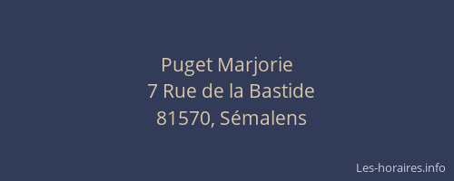 Puget Marjorie