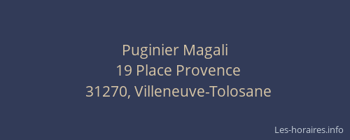 Puginier Magali
