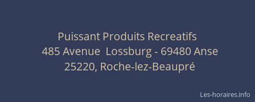 Puissant Produits Recreatifs