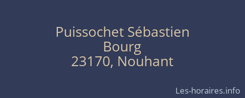 Puissochet Sébastien