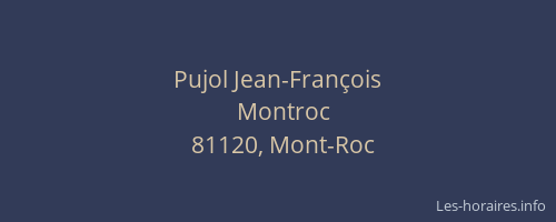 Pujol Jean-François