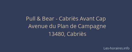 Pull & Bear - Cabriès Avant Cap