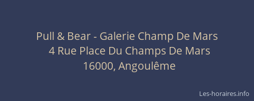 Pull & Bear - Galerie Champ De Mars