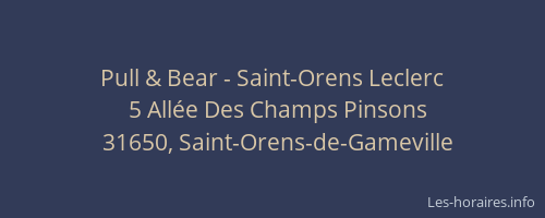Pull & Bear - Saint-Orens Leclerc
