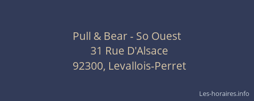 Pull & Bear - So Ouest