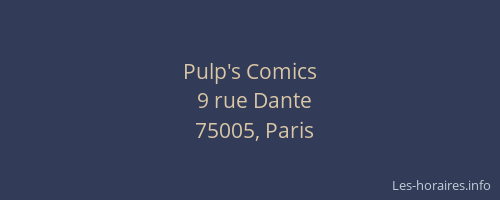 Pulp's Comics