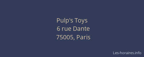 Pulp's Toys