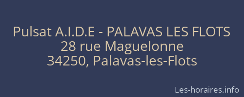 Pulsat A.I.D.E - PALAVAS LES FLOTS