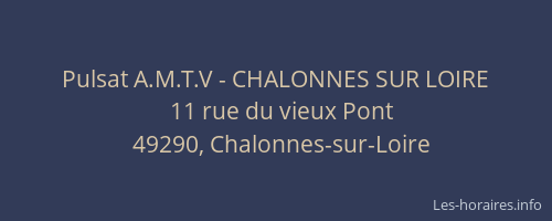 Pulsat A.M.T.V - CHALONNES SUR LOIRE