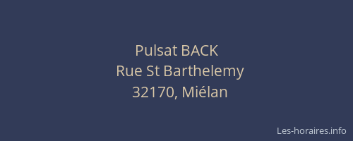 Pulsat BACK